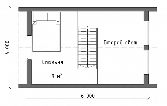 ПРОЕКТ "БАРНХАУС" 6х4