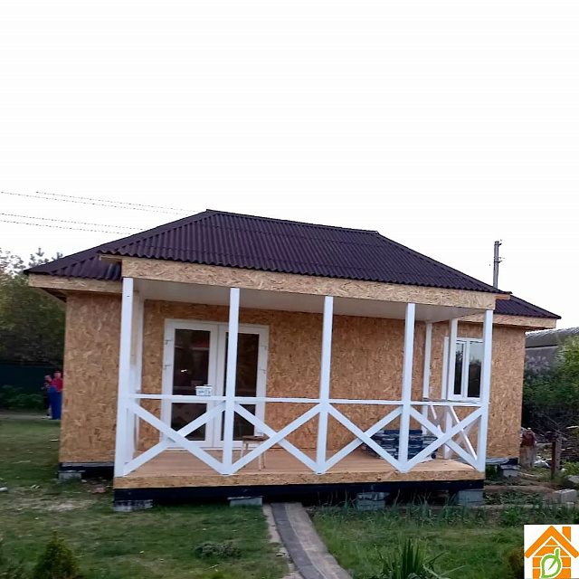 Каркасный дом 8х8