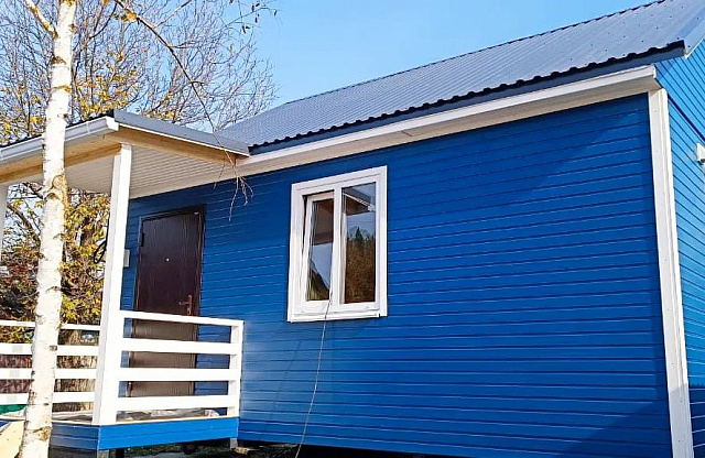 Каркасный дом 6х6 с террасой